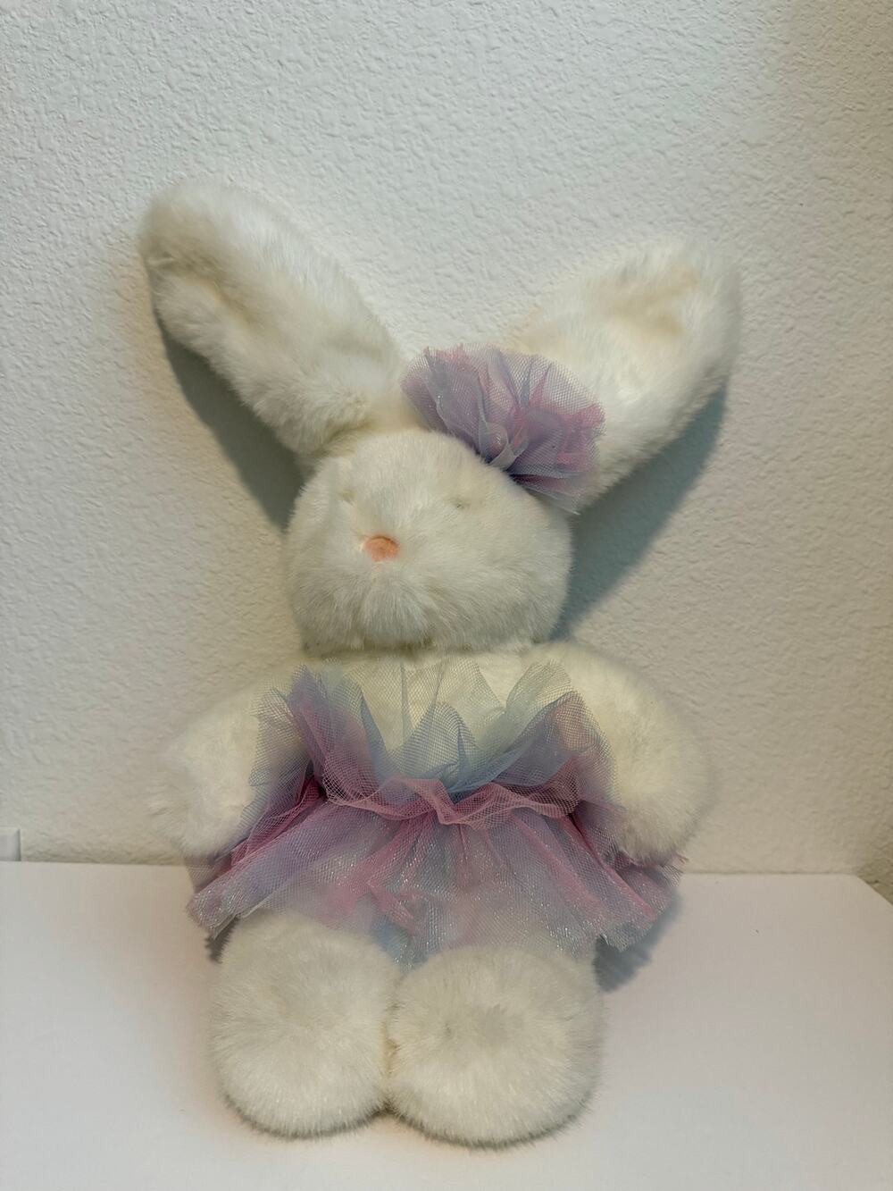 Commonwealth 1990 Ballerina Tutu Rabbit Bunny Purple/Pink Vintage Easter 14”